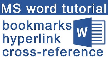 How to create bookmarks, hyperlink and cross-reference in MS Word
