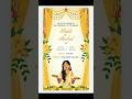 Beautiful Haldi Wedding Invitation Idea | Canva Craft by Monika #invitation #canva
