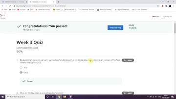 AI For Everyone coursera week 3 quiz answers || AI quiz answer in coursera