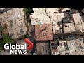 Beirut explosion: Dramatic drone footage shows devastated city 1 week on