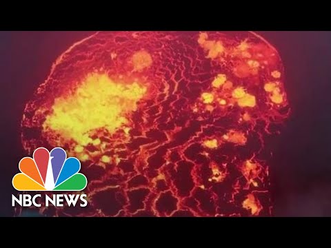 Glowing Destruction: Hawaiian Lava Flow That Has Displaced Thousands | NBC News - Glowing Destruction: Hawaiian Lava Flow That Has Displaced Thousands | NBC News