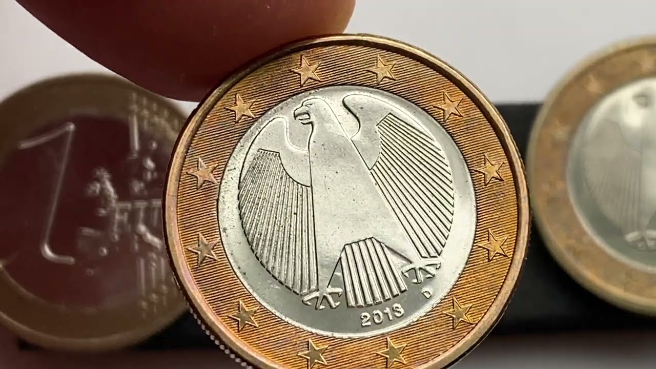 1 euro coins 2013 Germany - YouTube