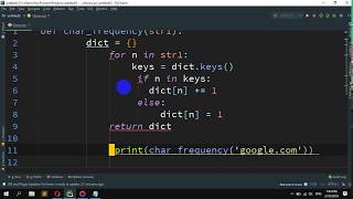 How to find frequency of Characters in a String in Python
