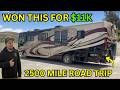 Ivan RISKED $11K+ on This Wrecked RV… He Drives It Back 2,500 Miles