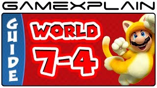 Super Mario 3D World - World 7-4 Green Stars & Stamp Locations Guide & Walkthrough