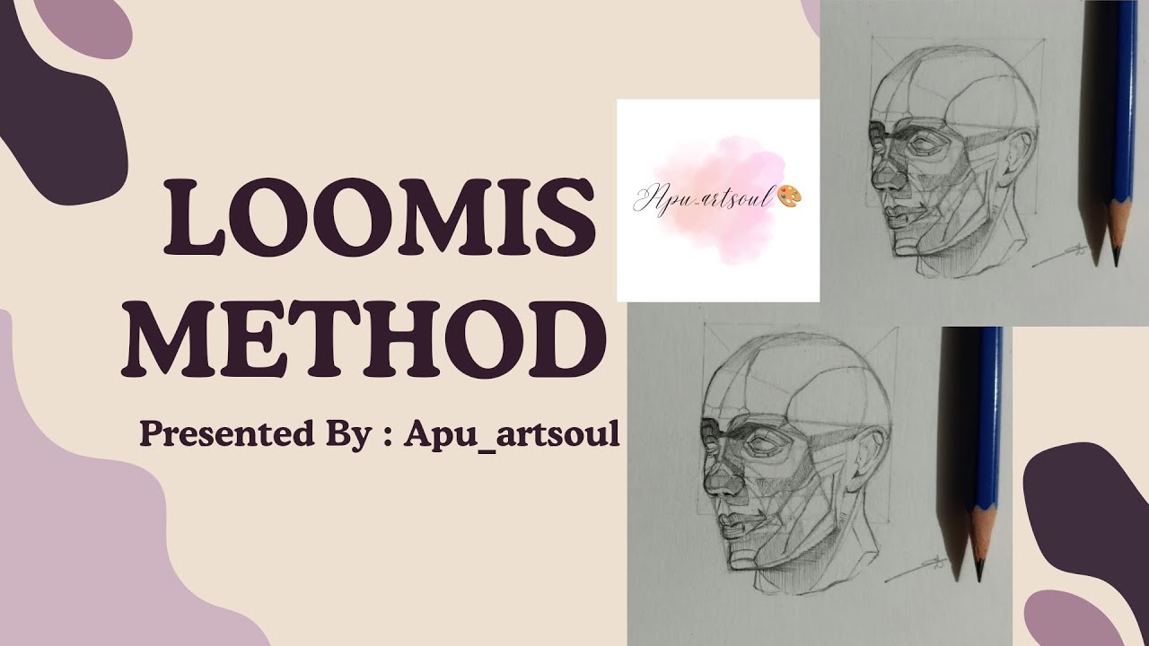 step by step side face outline using // loomis method - YouTube