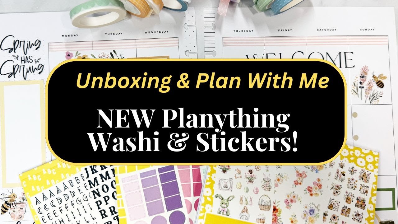 Распаковка и планирование вместе | Новые наборы наклеек и декоративных элементов от Planything