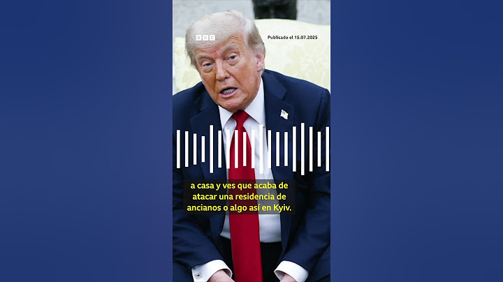 Donald Trump dijo a la BBC que está "decepcionado" con Putin