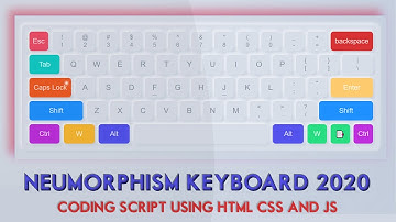 HOW TO CREATE UI NEUMORPHISM KEYBOARD USING HTML CSS & JAVASCRIPT  #Neumorphism_Keyboard