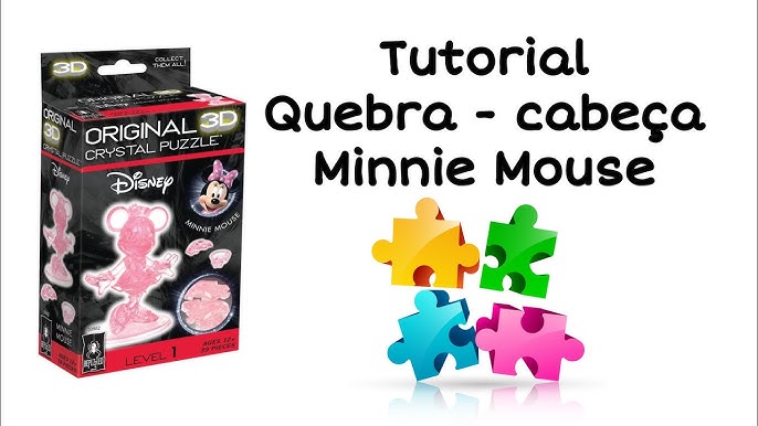 Minnie Crystal Blocks Quebra-Cabeça 3D Disney