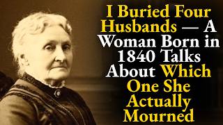 I Buried Four Husbands — A Woman Born in 1840 Talks About Which One She Actually Mourned