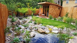 Amazing nature garden landscaping timelapse. 10 weeks in 10mins + walk around