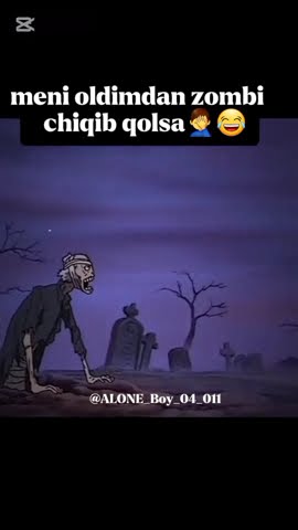 meni oldimdan zombi chiqib qolsa🧟♂️😂