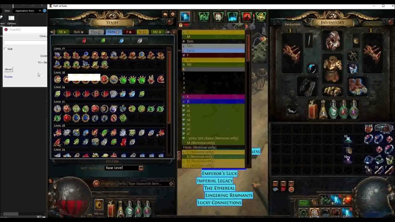 Free POE ClickerBOT Automate Click, Pickup Helper Tool, Auto stacked