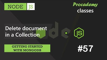 #57 Document in een verzameling verwijderen | Aan de slag met MongoDB | Een complete NODE JS-cursus