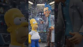 🍩🚀HOMER E RICK VIAJAM NO ESPAÇO-TEMPO!!!