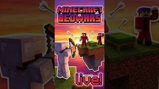 PEAK BEDWARS IN MINECRAFT!! HyPixel Server (LATE NIGHT LIVE STREAM) #shorts #gaming