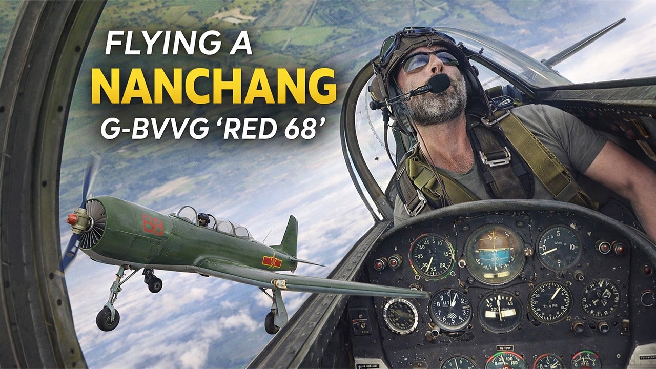Flying Nanchang CJ-6A, G-BVVG - White Waltham to Sandown