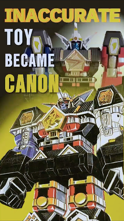 This inaccurate PowerRangers toy zord became a canon event #powerrangers #megazord #sentai #tokutoys