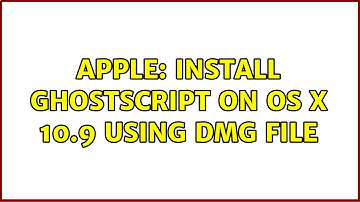 Apple: Install Ghostscript on OS X 10.9 using DMG file (4 Solutions!!)