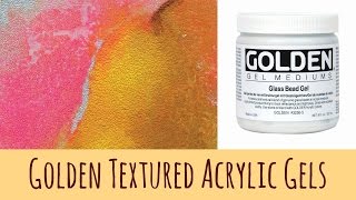 Golden Glass Bead Gel Review for Acrylic Pouring