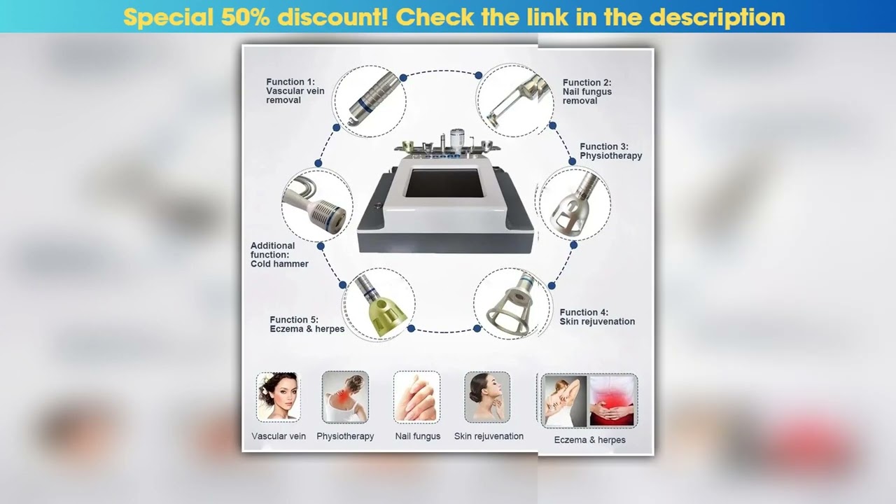 2456in1 980nm diode laser vascular vein removal nail fungus removal device Skin fungal infection