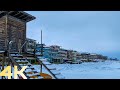 Χιόνι Κατερίνη 2021 ~ Περπάτημα στο Χιόνι δίπλα  από την  Θάλασσα