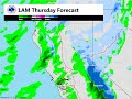 Band of heavy rain moving through NorCal on Feb 17th.