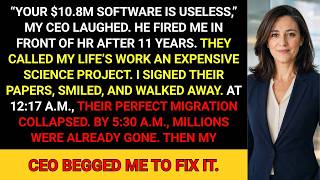 My CEO Called My $10.8M Software βUselessβ In Front Of HR β That Night, Everything Crashed