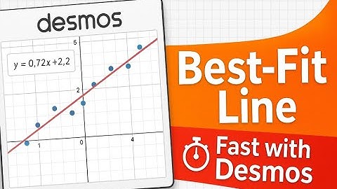 How to Find a Linear Regression Equation with Desmos