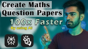 Create Maths Question Papers 100x Faster with AI | Perplexity & manus.im