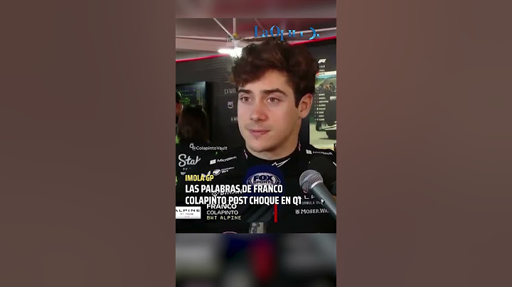 Franco Colapinto se refirió a su accidente en la clasificación de Fórmula 1