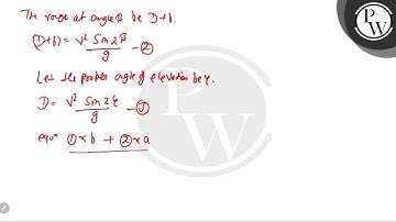 A projectile aimed at a mark which is in the horizontal plane through the point of projection fa...