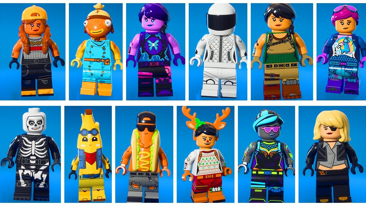All Lego Skins in LEGO FORTNITE YouTube