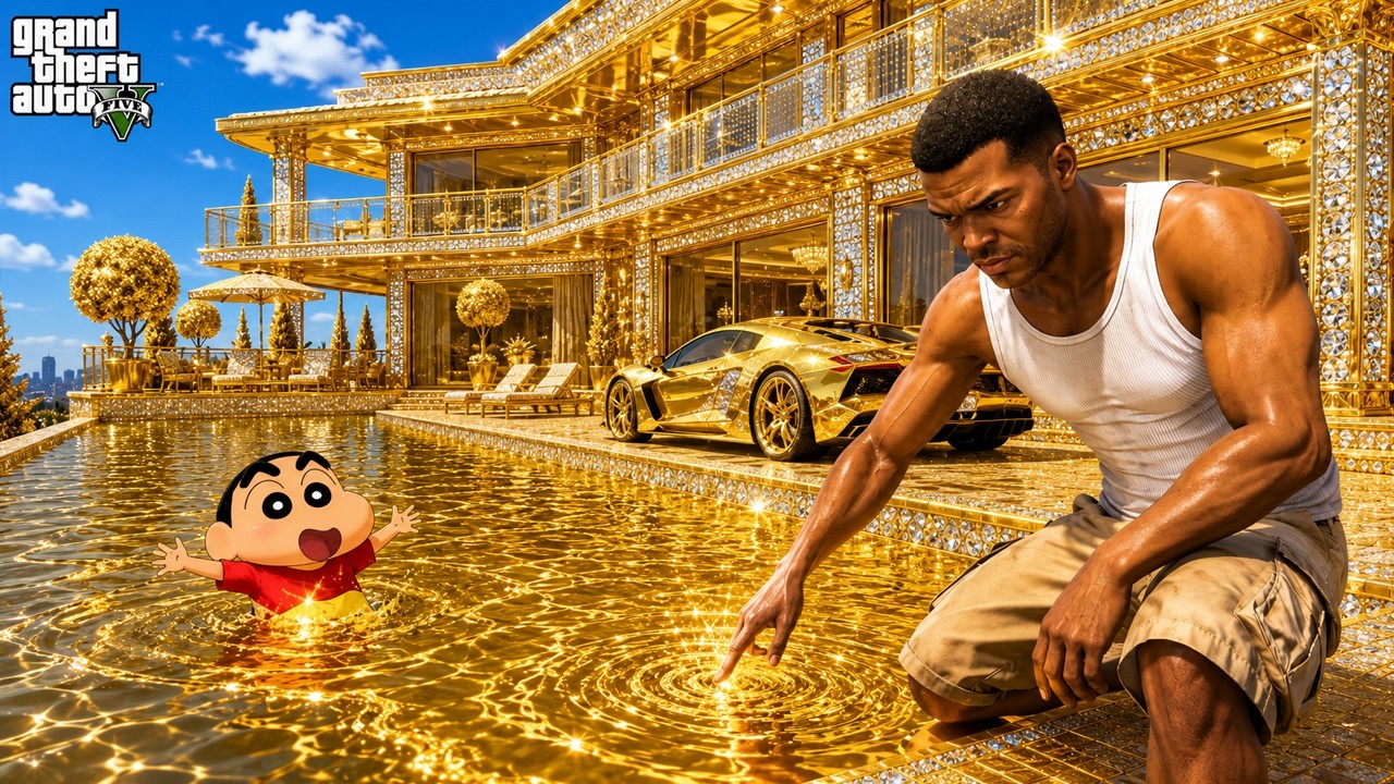 Anything Franklin Touches Turns into Diamond in GTA 5 | SHINCHAN and CHOP