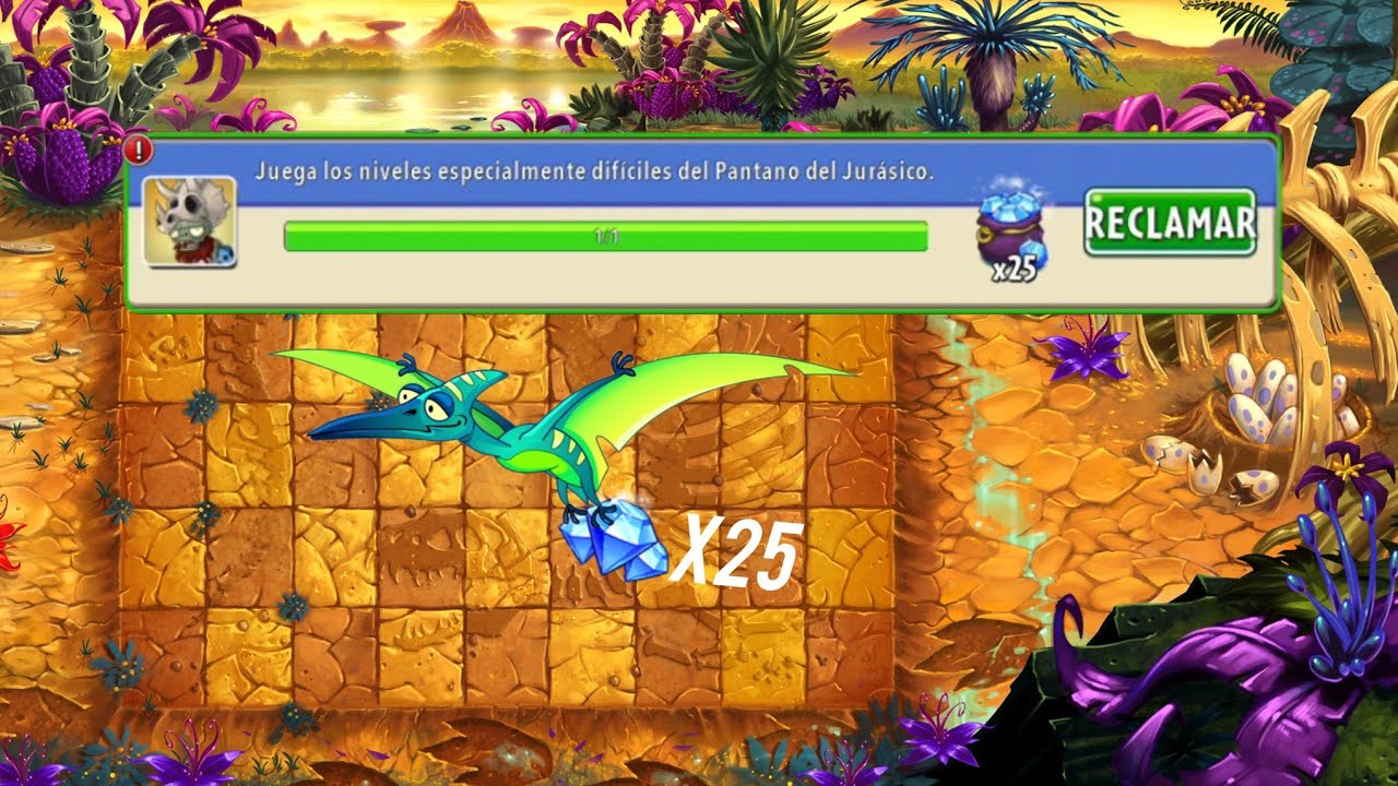PVZ 2 | Niveles especialmente difíciles del pantano jurásico.