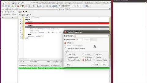 Pascal Отладка (пошаговая) программы  в IDE Lazarus