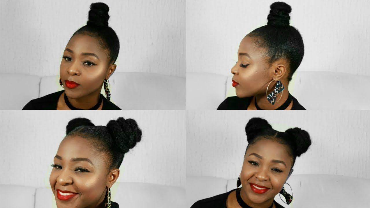 AFRO BUN HAIRSTYLES YouTube