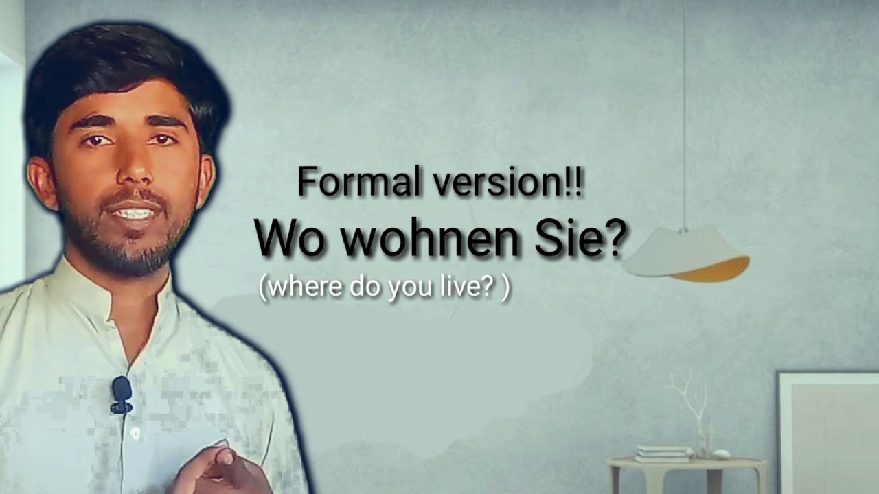 Lektion 04 How to say "Where do you live " in German and how to