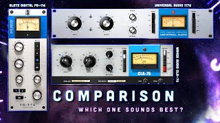 COMPARISON - UAD 1176 - Waves Audio CLA-76 - Slate Digital FG-116  | Can you hear the difference?