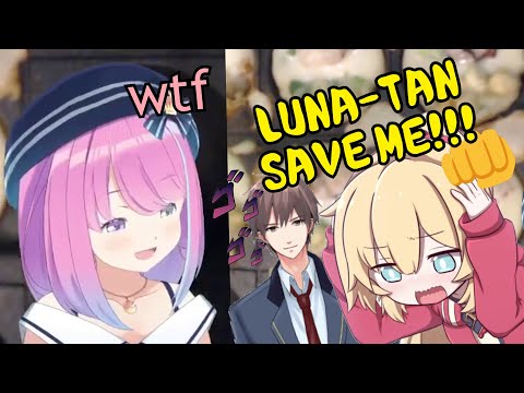 Haachama pulls a "Boyfriend Prank" on Himemori Luna 【Hololive/Eng Sub】