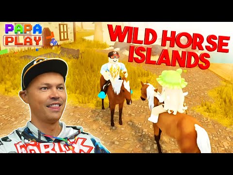 Видео: Ловлю лошадей в Wild horse islands