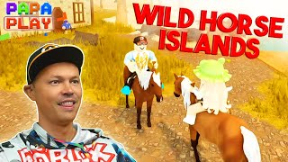 Ловлю лошадей в Wild horse islands