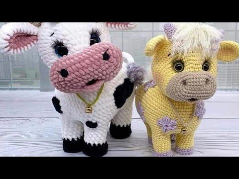 Crochet Cow Pattern .