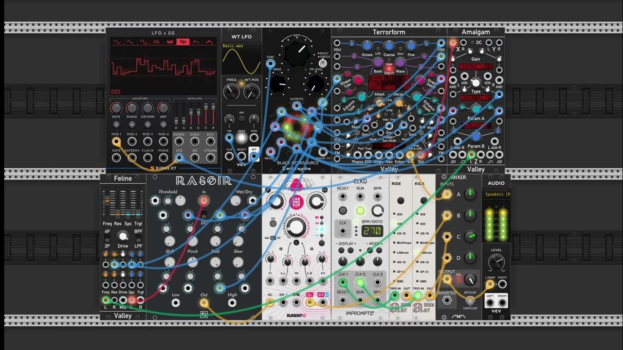 Valley modulation - VCV Rack patch preview - YouTube