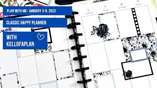 Plan with Me- Classic Happy Planner- January 3-9, 2022