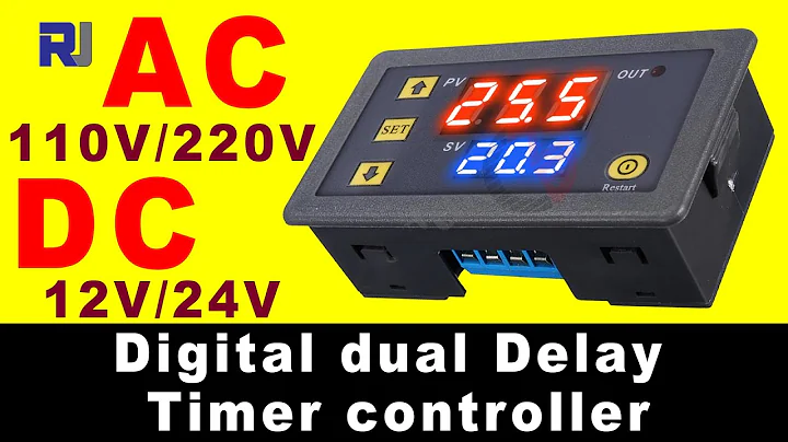 Home Automation: How to use 0.1s-999 hours Digital Time Delay Relay Dual LED Display - RJT299
