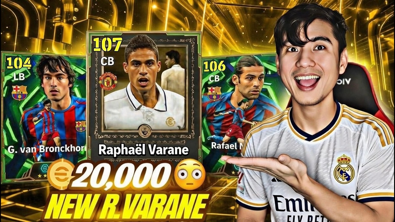 20,000 Coins New Varane + Marquez + Bronckhorst Spanish League Pack Opening in efootball 26 mobile