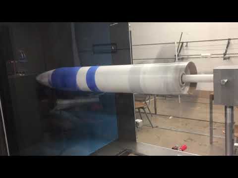 Zenith Directional Heading of a Multistage Model Rocket: Wind Tunnel Testing
