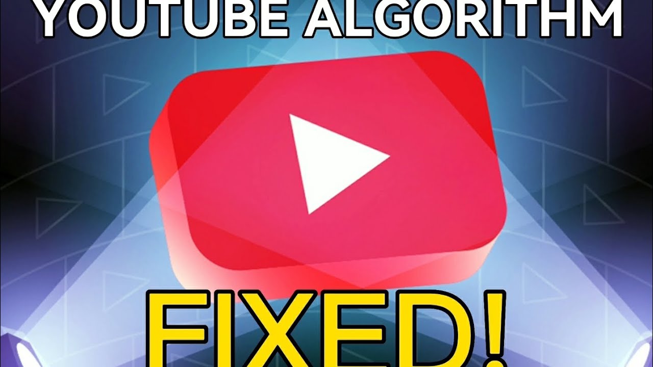 YOUTUBERS... Do This To FIX The YouTube Algorithm - YouTube